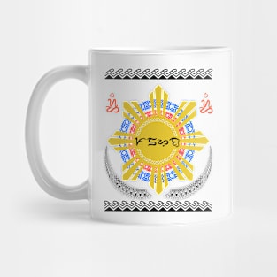 Philippine Sun / Badlit word Padayon (to Continue) Mug